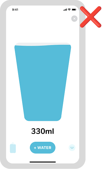 Manual input mockup